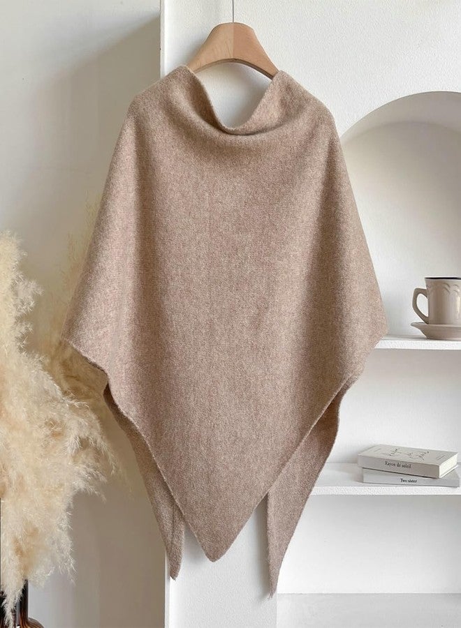 Upbull Winter Shawl Wraps Women Knitted Shawls and Wraps Cardigan Cape Wool Pashmina Shoulder Top Sweater Shawl Scarf 2025 - Image 3